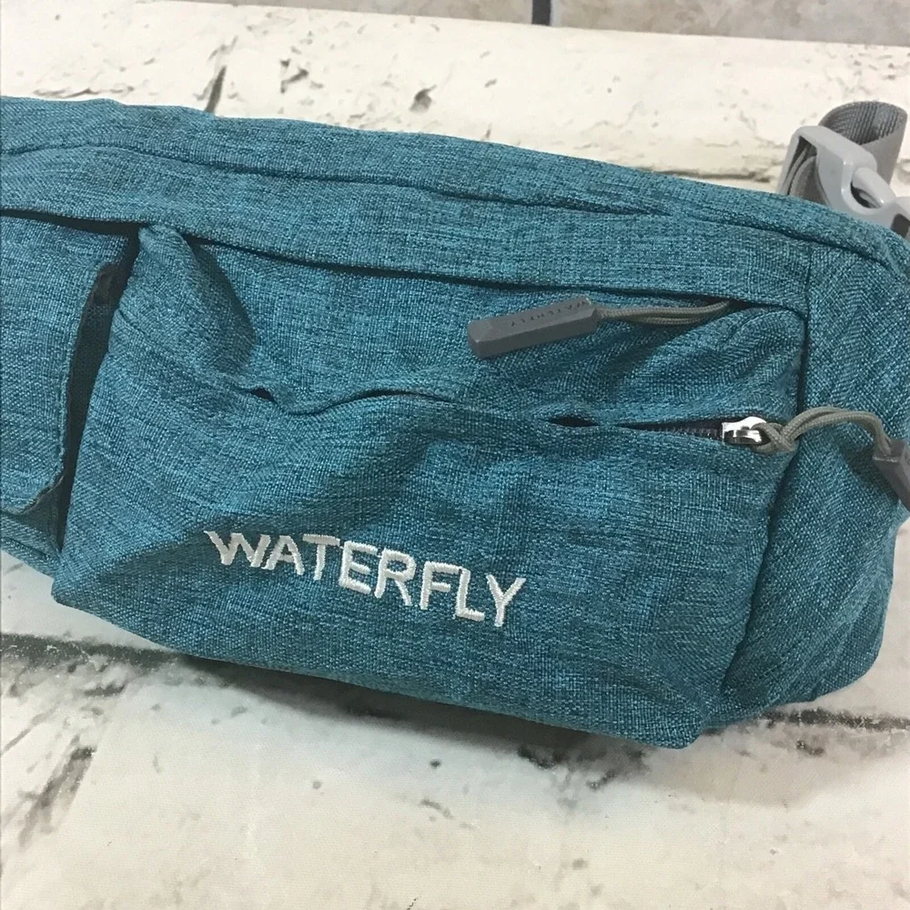 Waterfly Fanny Pack‎ Unisex Blue Water Resistant Waist Bag Nylon Adjustable